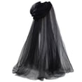 thumbnail image 6 of LEKWK Sheer Cloak with Hood Women Tulle Lightweight Fairy Cloak Elegant Princess Elf Capelet Mesh Medieval Renaissance Halloween Cosplay Costume, 6 of 6