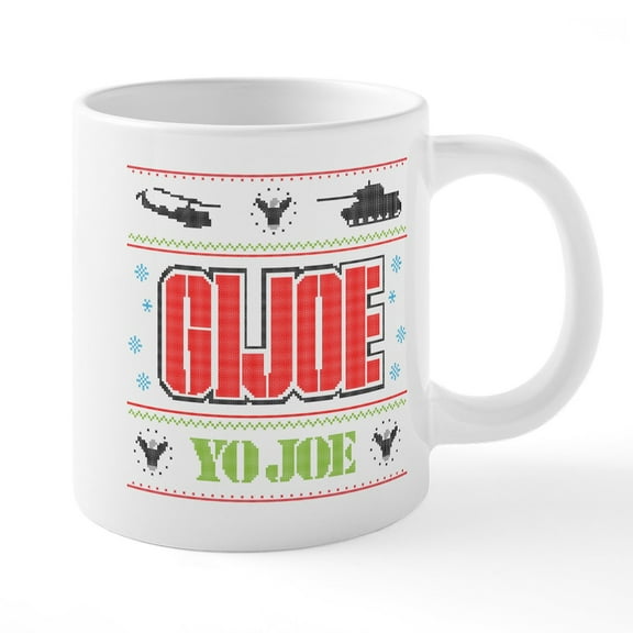 CafePress - Gi Joe Ugly Christmas - 20 Oz White Ceramic Mega Mug