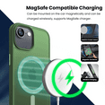 thumbnail image 5 of Entronix Magnetic Sturdy Case for iPhone 16e, Heavy Duty Shockproof Matte Back Cover, Green, 5 of 6