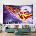 thumbnail image 1 of Venta al por mayor Navidad DIY 3D impreso digital karol g Santa Claus trineo Reno tapiz Navidad decorar, 1 of 4