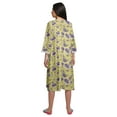 thumbnail image 4 of Moomaya Cotton Sleepwear For Ladies Printed Round Neck Button Placket Nightdress, 4 of 6