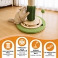 thumbnail image 4 of 40'' Tall Cat Scratcher with Sisal Rope,Cat Scratching Posts for Indoor Cats with Interactive Ball,Self Groomer with Hanging Ball for for Kittens Adults Cats, 4 of 7