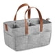 thumbnail image 1 of Bolsa de pañales de fieltro para bebé con compartimentos espaciosos y elegantes bolsillos múltiples. Gris claro, 1 of 9