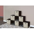 thumbnail image 2 of Niche Cubo Foldable Fabric Storage Bin, Built Chrome Handles, Set of 6 - Natural, 2 of 8