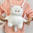 thumbnail image 3 of Mochila de peluche de , bolsa de hombro para mujeres, niñas y niños, para ir de compras o fiestas. Blanco, 3 of 8