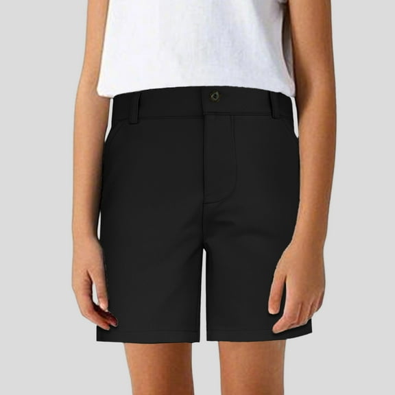 Shorts for Girls Quick Dry Workout Black Shorts Elastic Boys 5-6 Years Clothes