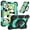 Black+Green, variant on YINLAI iPad Mini 7 Case/iPad Mini 6 Case with Kickstand & Pen Slot 8.3",Silicone Pc Shockproof Rugged Hybrid Bumper Protective Cases for Kids,Multicolor