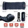 thumbnail image 3 of Outdoor Camping Inflatable Mattress Sleeping Pad With Pillows Ultralight Air Mat Built In Inflator Pump Hiking, 3 of 7