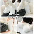 thumbnail image 3 of Set of 2 Soft Fleece Decorative Pillows with Bow for Home Decor (Black and White), 3 of 6