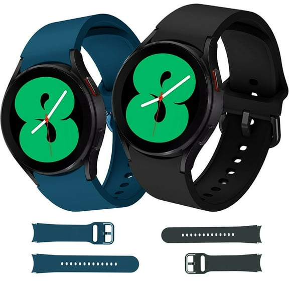Strap Compatible for Samsung Galaxy Watch 4 Classic 46mm 42mm /Galaxy Watch 4 44mm 40mm,20mm smartwatch Silicone Sport Wristband Replacement for Women Men