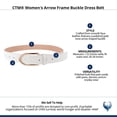 thumbnail image 4 of CTM  Arrow Frame Buckle Dress Belt (Women), 4 of 4