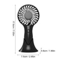 thumbnail image 2 of SHENGLUO Portable Handheld Mini Fan - Portable Fan, USB Rechargeable, Pocket-Sized, 3 Speed, Small Pocket Fan For Home Office Travel Black, 2 of 6