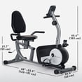 thumbnail image 3 of Soozier Exercise Bike, Stationary Bike with 8-Level Magnetic Resistance, 3 of 10