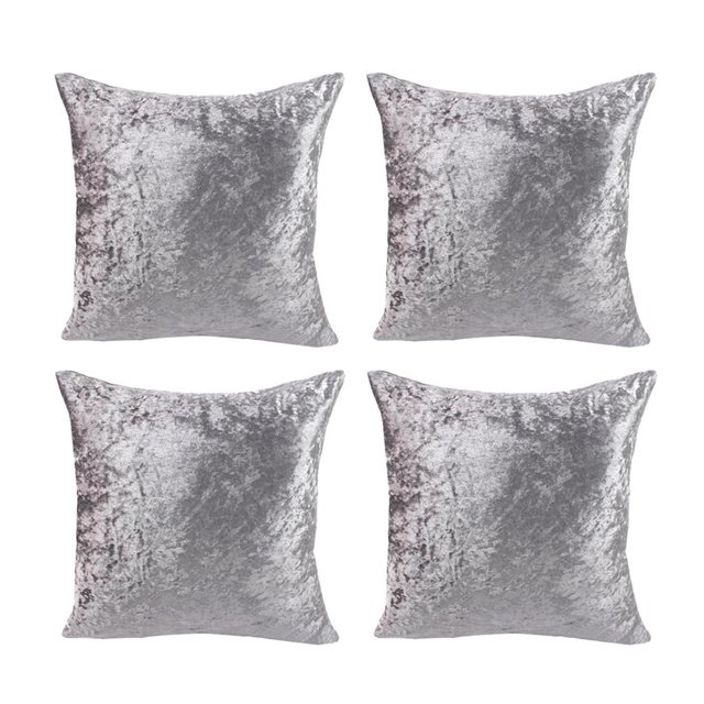 Reemplazo de de cojín del respaldo del sofá del sofá de de 4 piezas 19x19 pulgadas Soledad Funda de almohada de felpa con cojín