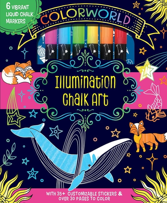 Editors of Silver Dolphin Books; Lizzie Preston Colorworld: Illumination Chalk Art (Mixed media product)