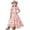 v#9Pink13, variant on Rggeeun Child Girls Dresses Cute Floral Pattern Plus Tiered Ruffle Square Neck Short Sleeve Pleated Hem Bohemian Gown Ankle Length For Party Versatile Sundress,Pink,11-12 Years