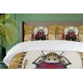 thumbnail image 4 of Ambesonne Japan Duvet Cover Set, Archer Cemetery Flower, King, Yellow Black, 4 of 6