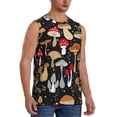thumbnail image 2 of Balery Various Mushrooms Men's Sleeveless Muscle Shirts Workout Tank Top, Moisture Wicking, Odor Protection-Large, 2 of 8