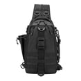 thumbnail image 2 of Riñonera duradera, mochila Molle de gran capacidad, bolso táctico Negro puro, 2 of 9