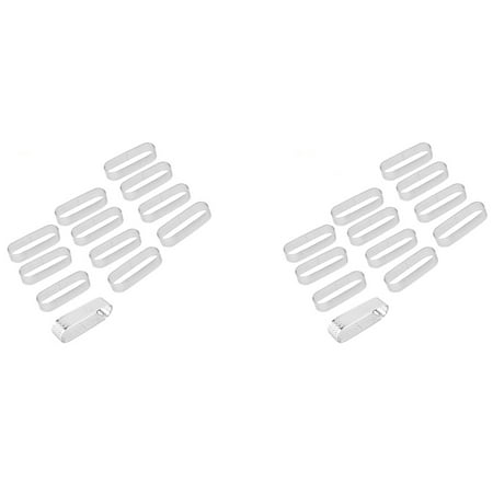

24Pcs Oval Tartlet Molds French Dessert Mousse Fruit Pie Tart Ring Quiche Cake Mold Stainless Steel Tart Mousse Ring