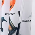 thumbnail image 4 of Cafe Curtains Length, Pumpkins/Bats/Witch Hat/Lanterns Printed Halloween Decorations Short Tier Curtains for Kitchen Half Window Curtains for Bathroom Decor,24 Inch, 4 of 7