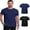 B- Black/Navy Blue -2 Pack, variant on COOFANDY Men's Short Sleeve T-Shirts 1 Pack Crew Neck Casual Summer Lightweight Basic Tee Shirt