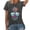 Dark Gray, variant on Womens Summer Tops Fashion Tee Vintage Pineapple Graphic Print T Shirts Short Sleeve Crewneck Shirt Casual Vacation Clothing