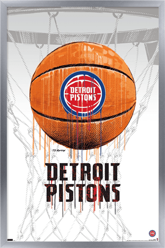 Official Detroit Pistons Collages, Wall Art