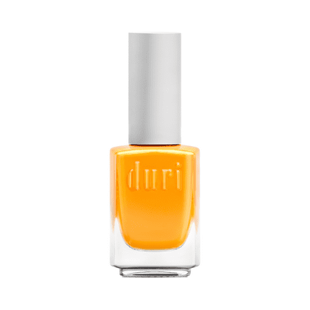duri Nail Polish, 793 Tequila Sunrise, Neon Orange, Semi-Matte Finish, Full-Coverage, For Natural Nails, Professional Quality, New Fan Flat Brush for Easy at Home Application, 0.45 Fl Oz (Pack of 1)