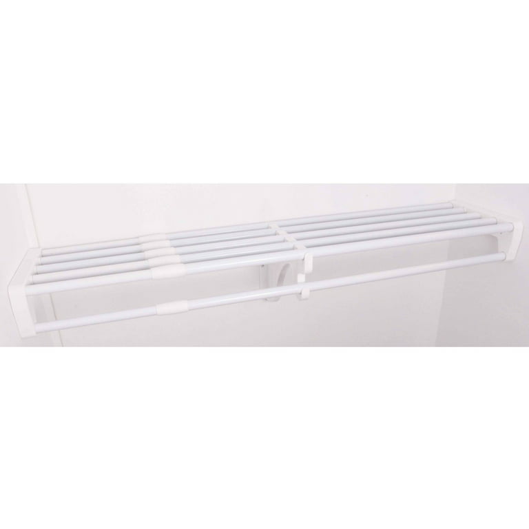 Expandable Closet Shelf White, 22 x 10-1/4 x 7-1/2 H | The Container Store