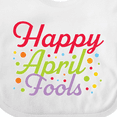 thumbnail image 4 of Inktastic Happy April Fools with Colorful Dots Boys or Girls Baby Bib, 4 of 4