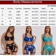 thumbnail image 3 of Coordinado Tanga Brassier Sexy Lenceria Para Mujer 5 Piezas Modelo Rojo Talla M, 3 of 4