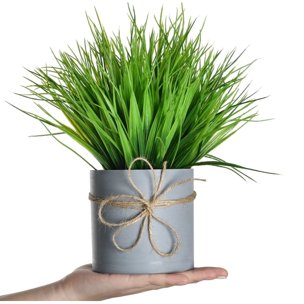 LONGRV Artificial Plants Small Fakes Plants Shrubs Potted Decorative