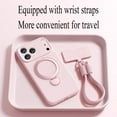 thumbnail image 6 of For iPhone 17 Pro Max Case with Wristband,360°Rotating Ring,Magnetic Attraction,Anti-drop Liquid Silicone Mobile Phone Cover,Off-white,iPhone 17 Pro-6.3", 6 of 10