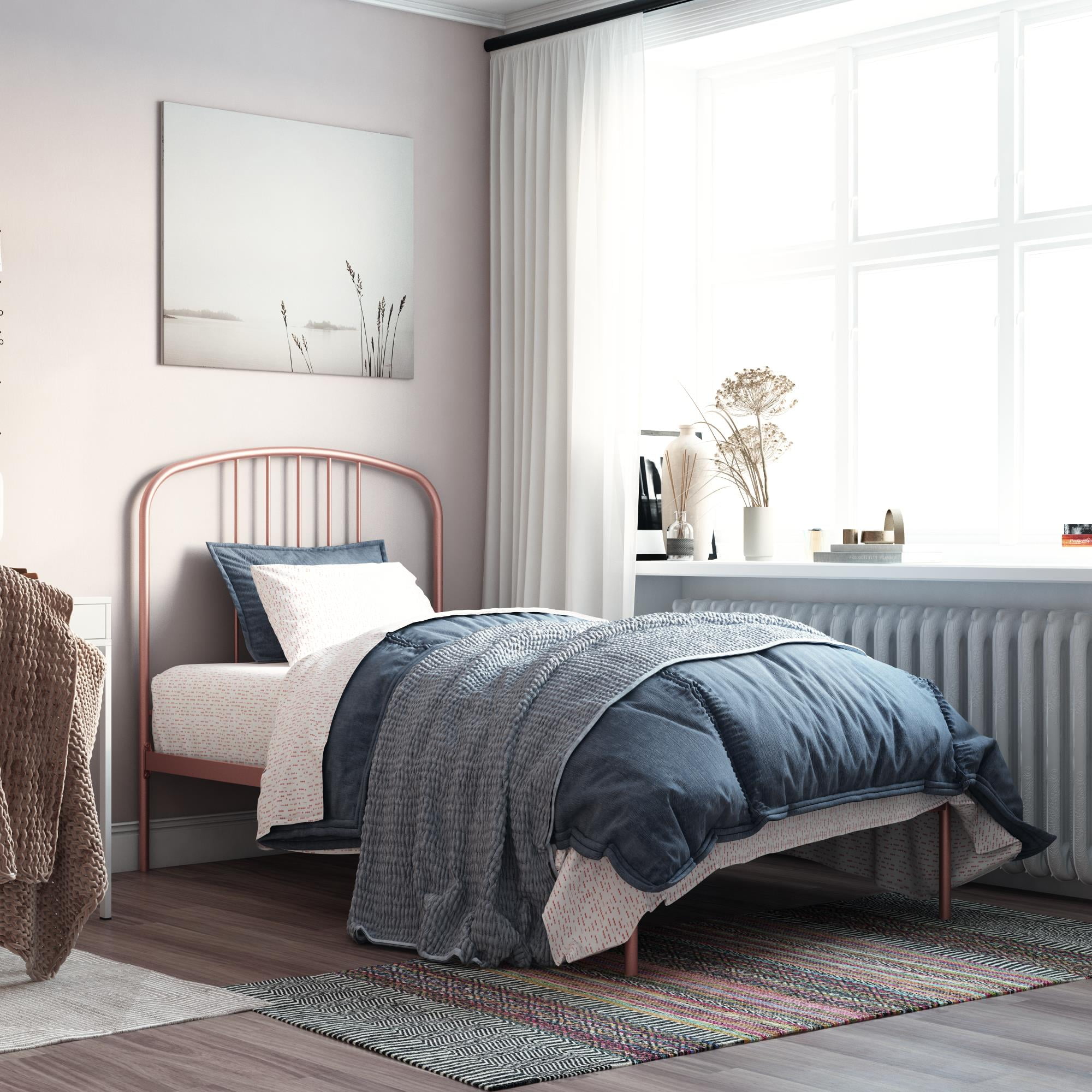 metal bed frame twin