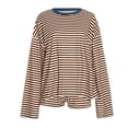 thumbnail image 7 of Casual Loose Fit Striped Shorts Two Piece Outfit for Spring Autumn Comfort Wear Women’s Shorts Suit Casual, 7 of 7
