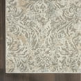 thumbnail image 6 of Nourison Soma Rectangle Contemporary Polyester Area Rug in Gray/Ivory, 6 of 9