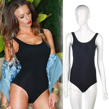 Piece Womens Swimwear - Summer Sexy Women One Piece Bikini Monokini Swimsuit Padded Backless Swimwear