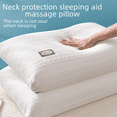 thumbnail image 1 of El núcleo de la almohada de algodón de punto no se colapsa, la almohada cervical de terciopelo de plumón elástico alto para el hogar ayuda a dormir, almohada de hotel individual, 1 of 1