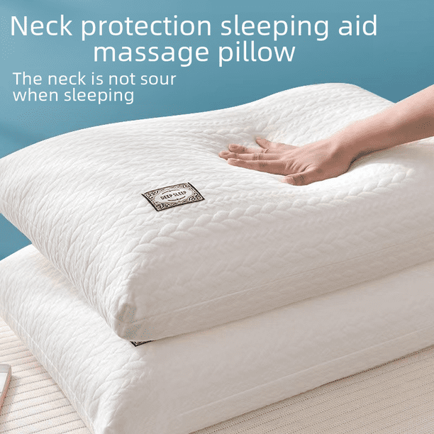 El núcleo de la almohada de algodón de punto no se colapsa, la almohada cervical de terciopelo de plumón elástico alto para el hogar ayuda a dormir, almohada de hotel individual