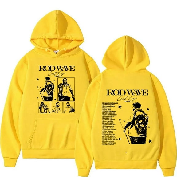 Rod Wave Last Lap Tour Print Hoodie Men's Hip Hop High Quality Fashion Sweatshirt Vintage Oversized Hoodies Streetwear