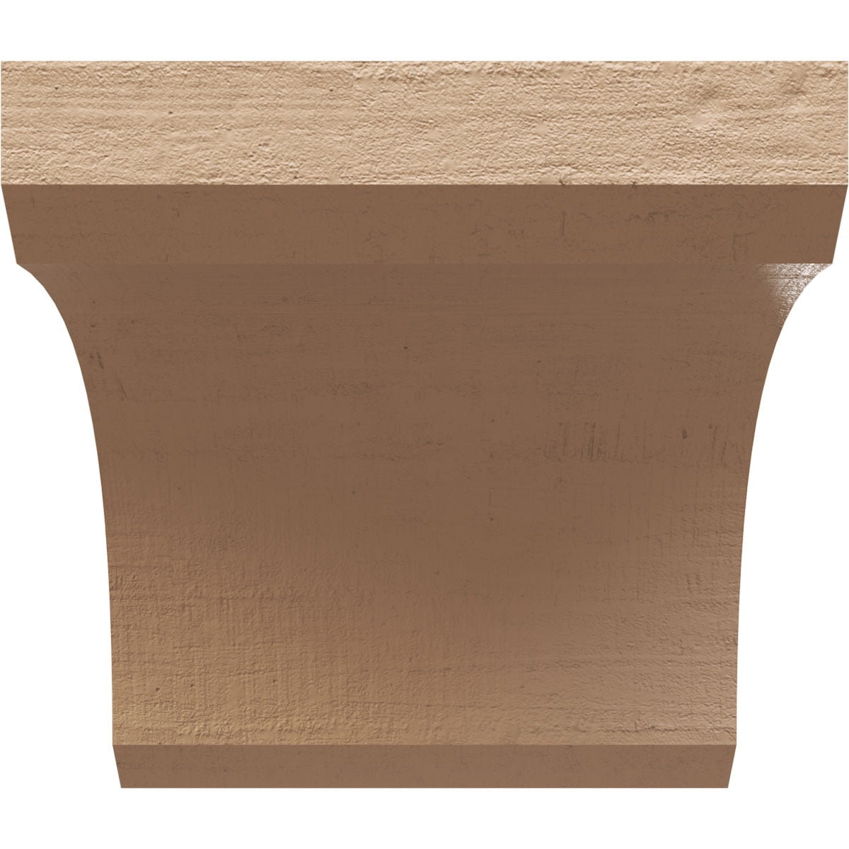 9"W x 9"D x 9"H Wide Legacy Rough Cedar Woodgrain TimberThane Corbel, Primed Tan