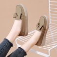 thumbnail image 5 of Big Size Women's Casual Loafers Slip On Leather Shoes Lightweight Casual Walking Shoes Female Moccasins Classic Penny Loafer Flats Boat Shoes, 5 of 9