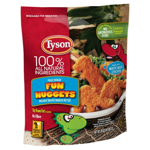 Tyson Fully Cooked Fun Chicken Nuggets 29 oz (Frozen)