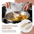 thumbnail image 2 of REGALWOVEN Cooking Utensil Set, Silicone Color-blocked Round Holes Kitchen Utensils with Silicone Brownish Yellow A 2, 2 of 5