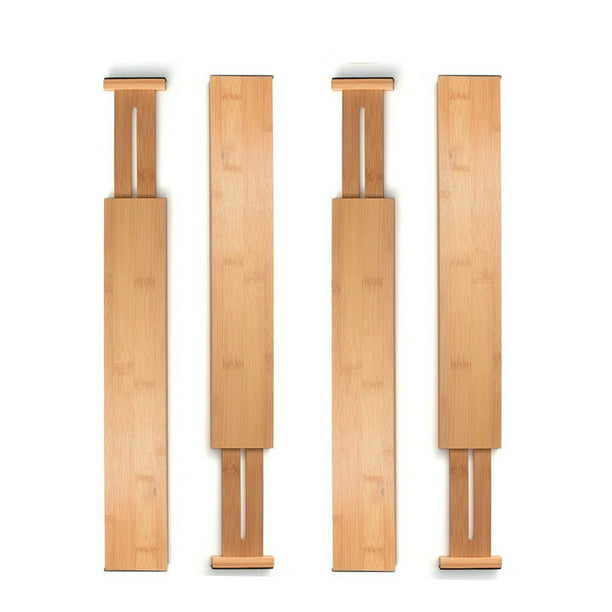 Bamboo Drawer Divider Set Of 4, Best Dresser Drawer Organizer