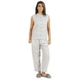 thumbnail image 5 of Phagun Pajamas Set Printed Rayon Sleepwear Sleeveless Nightwear For Women, 5 of 7