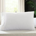 thumbnail image 3 of 2Pcs Solid Color Pillowcase No-Pilling Fine Workmanship Comfortable Delicate Fashion Standard Size Polyester Cotton Bedding Set Plain Color Pillowcase for Bedroom, 3 of 7