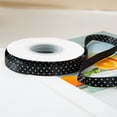 thumbnail image 1 of Firefly Hope 0.4 Inch x 25 Yards Polka Dot Grosgrain Ribbon, Spool Craft Ribbon for Christmas Gift Wrapping, DIY Crafts & Wedding Decor, Black, 1 of 5