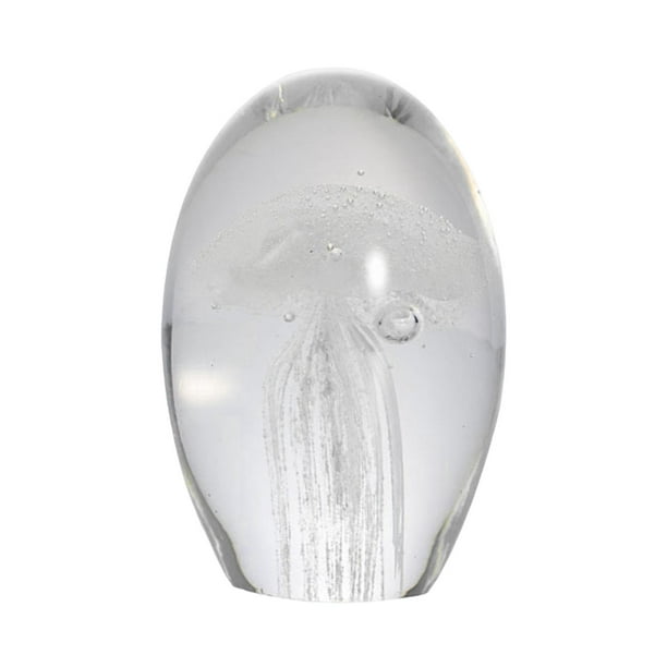 Figuras Adorno Decoración de Escritorio Fotografía Cristal Soporte Hecho a Mano Animal blanco